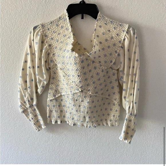 BB DAKOTA BY STEVE MADDEN Steve Madden Girl Talk Top In Ivory Size XS - Picture 7 of 7